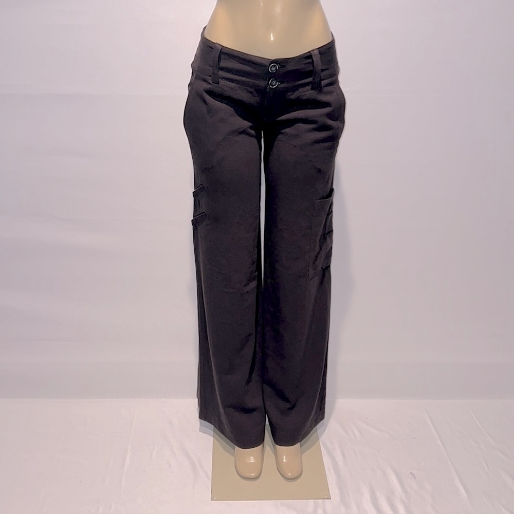 GEORGIE BRAND Dark Brown WideLeg Trouser Pants!